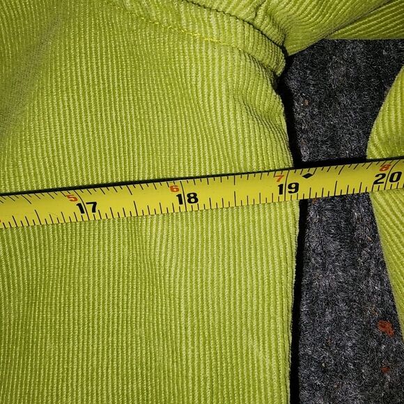 Jones New York Signature Womens Bright Green Full Zip Corduroy Jacket Sz M Trend - Picture 10 of 11